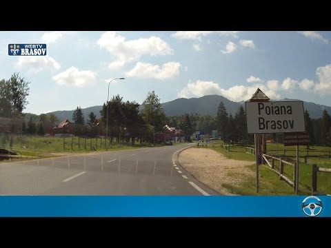 Drumul cu masina din Brasov catre Poiana Brasov