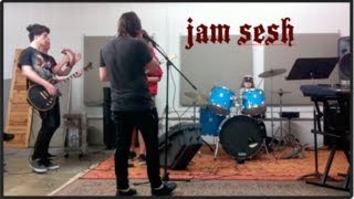 Milana - Weezer - Say It Ain't So, 6 year old drummer (MusicGarage.org practice jam)