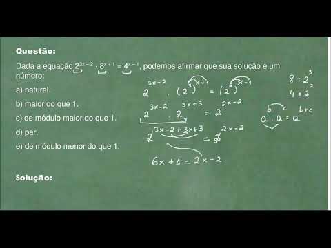 EQUAÇÃO DO 2 GRAU 01 - Equacão Exponencial