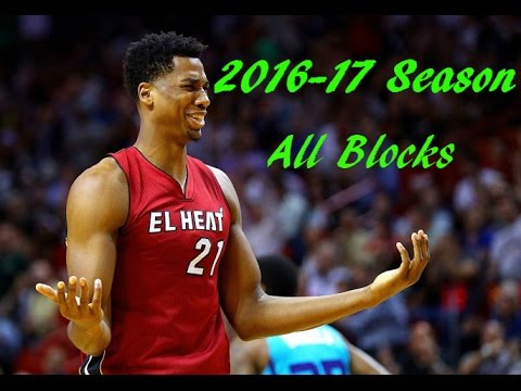 Hassan Whiteside All Blocks Of 2016-17 Season ll Blocktopus