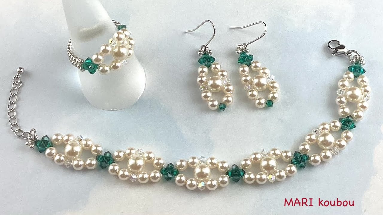 お揃いのパールアクセサリー3種//Three matching pearl accessories