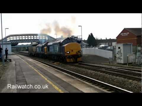 DRS 37423 + 37610 Bridgwater - Crewe Flask - PLENTY OF THRASH! | 29th Feb 2012