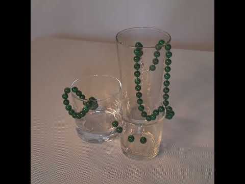 Миниатюра изображения товара Серьги Wolves Элитный Малахит Редкий Австралийский 40961 №1