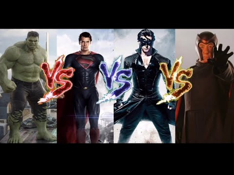 HULK VS SUPERMAN VS KRRISH VS MAGNETO - ULTIMATE EPIC SUPERCUT BATTLE!