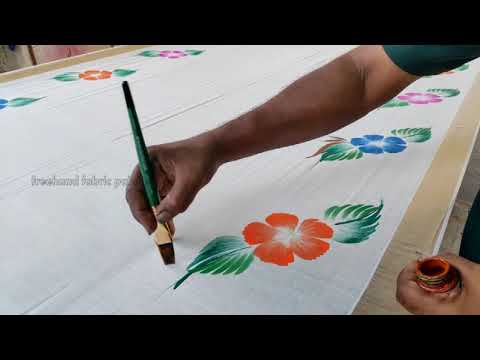 Free Hand Fabric Painting Pictures
