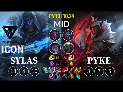OMG icon Sylas vs Pyke Mid - KR Patch 10.24