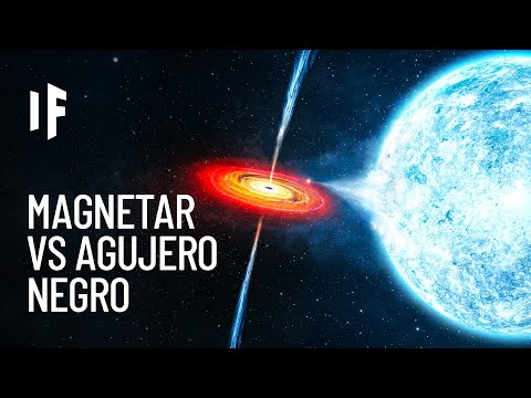 ¿Qué pasaría si un magnetar chocara con un agujero negro?