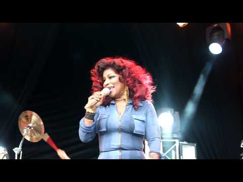 Chaka Khan performs at the LoveBox Weekender 2012 in London's Victoria Park