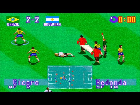 SNES - International Superstar Soccer Deluxe [1995] Brazil vs Argentina