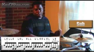 Best Drum Lesson | Aaron Spears Playing in 12/8 Transcription