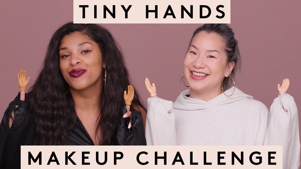 TINY HANDS MAKEUP CHALLENGE WITH MINIS