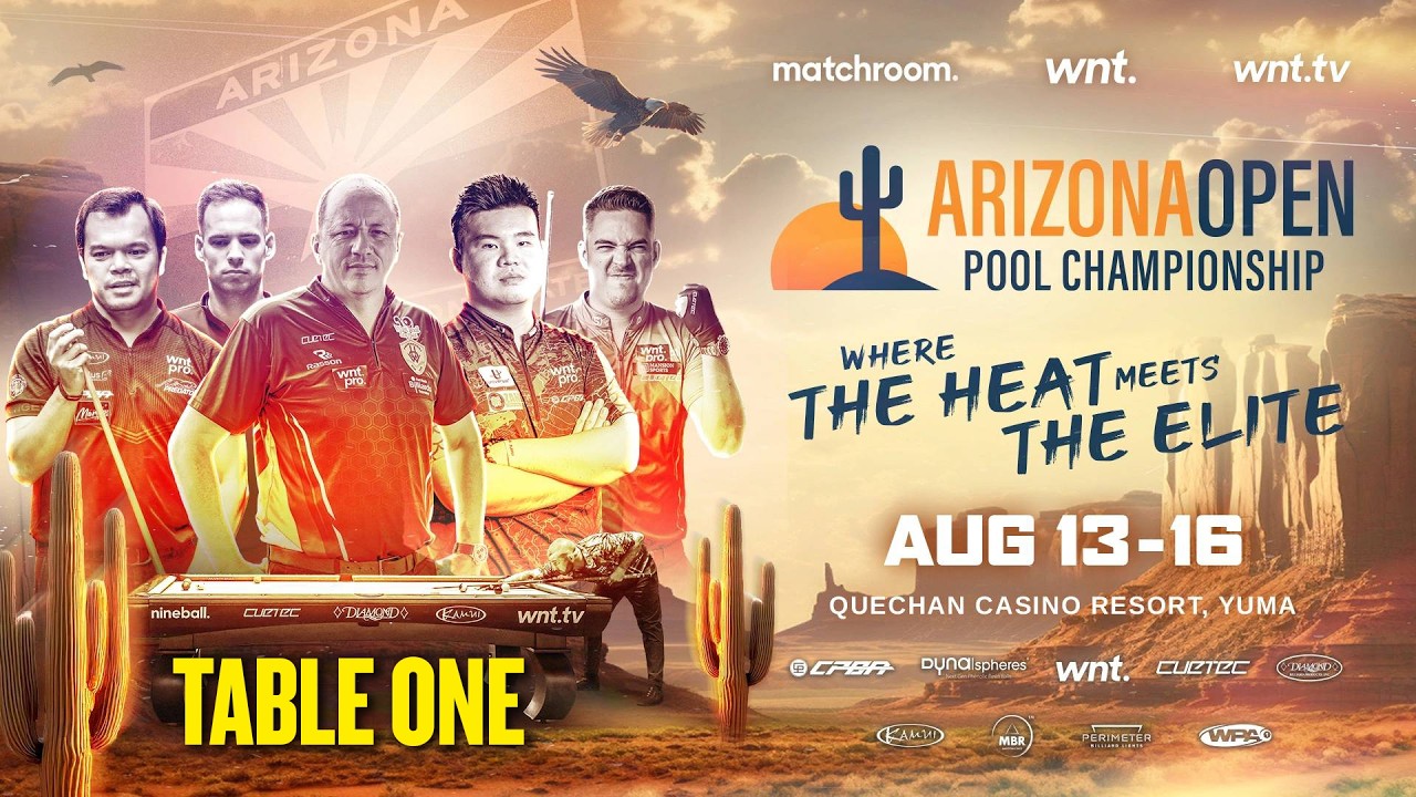 LIVE: Arizona Open Pool Championship | Table 1 | Matchroom x talkSPORT | 13-Aug-26
