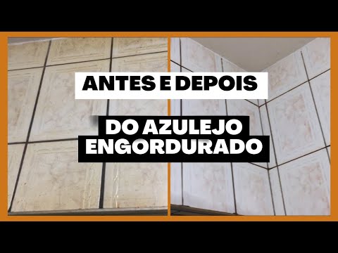 Como limpar azulejo de cozinha engordurada de forma fácil e rápida @brunabariloche