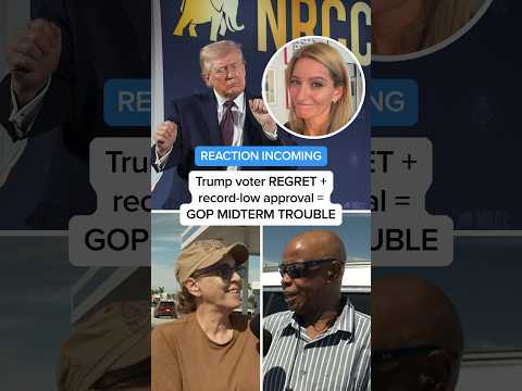 REACTION: Trump voter REGRET + record-low approval = GOP MIDTERM TROUBLE