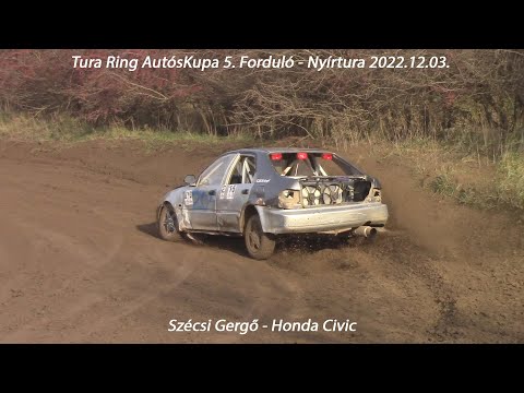 Szécsi Gergő - Honda Civic Tura-Ring AutósKupa 5. Forduló - Nyírtura 2022.12.03.