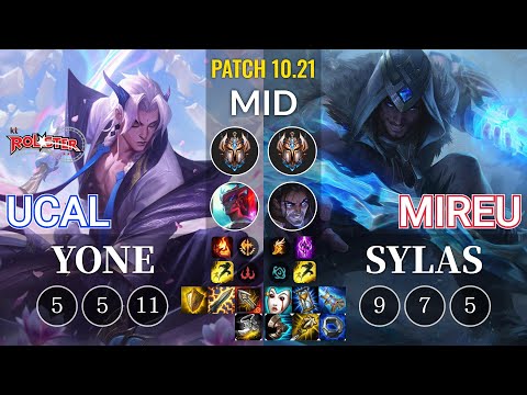 KT Ucal Yone vs Mireu Sylas Mid - KR Patch 10.21
