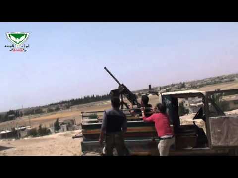 التصدي للطيران الحربي من قبل لواء تلبيسة في ريف حمص الشمالي