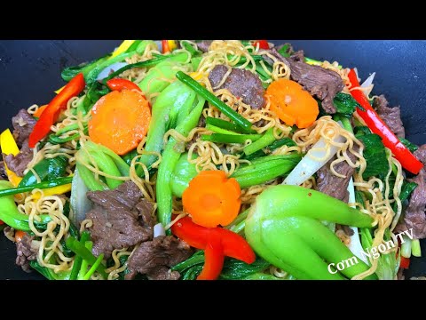 Cách làm MÌ XÀO BÒ đơn giản mà ngon với cách pha nước sốt đặc biệt