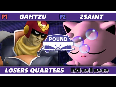 Pound 2021 Losers Quarters - Gahtzu (Falcon) Vs. 2Saint (Jigglypuff) SSBM Melee Tournament