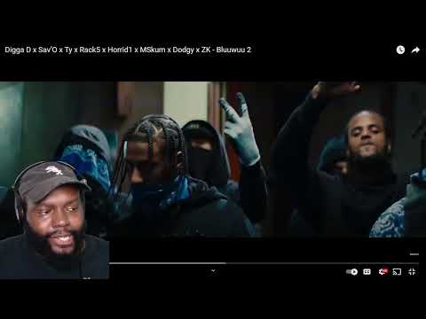 CHICAGODUDEREACTS TO Digga D x Sav’O x Ty x Rack5 x Horrid1 x MSkum x Dodgy x ZK - Bluuwuu 2