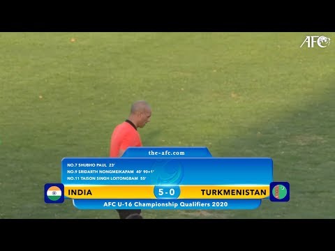 AFC U16 Qualifiers 2020 Group B : INDIA 5-0 TURKMENISTAN