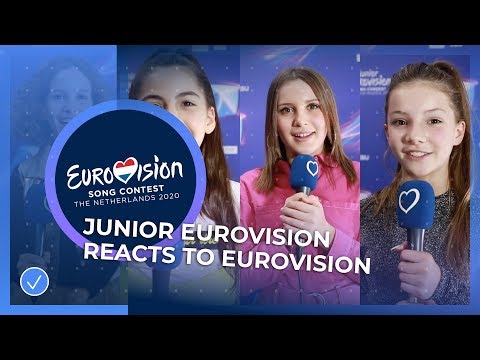 Junior Eurovision stars react to the Eurovision Song Contest!