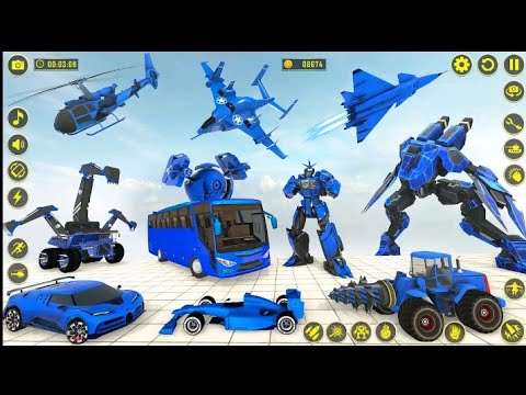 Multiple Robot Transformation Games 2023 - Jet Robot Car Drone -  Gameplay