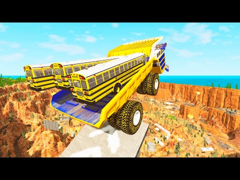 Сars High Jumping Crashes #4 - Beamng drive