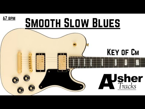 Smooth Slow Blues in C minor | Guitar Backing Track