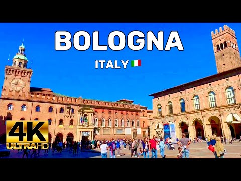 BOLOGNA ITALY WALKING TOUR | HISTORIC CITY VIRTUAL TOUR 4K UHD