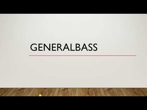 Tutorial Generalbass