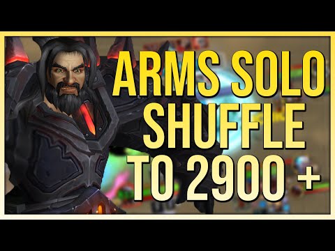 Rank 1 Arms Warrior Solo Shuffle to 2900+ Rating - WoW Dragonflight 10.0.5 Season 1 PvP