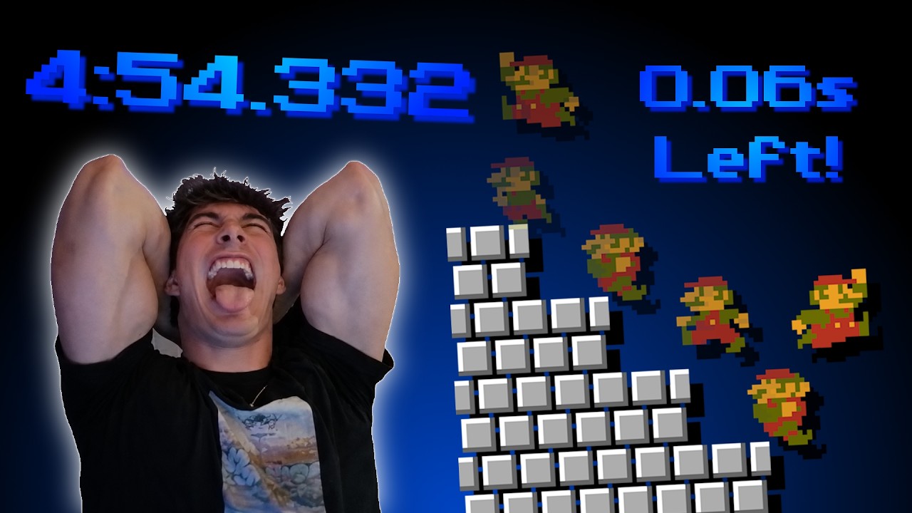 Super Mario Bros. Any% Speedrun in 4:54.332 *WR* - YouTube