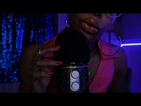 asmr for sleep ♡ lens touching, gentle mouth sounds, slow mic rubbing + ring sounds 💍🦋 no talking!