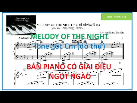 밤의 피아노곡(Melody of the night)  * Bản Piano nhẹ nhàng