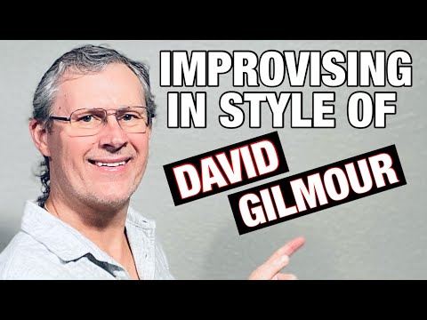Improvising Over a Backing Track in Gm in the Style of David Gilmour - Using 3 Scales