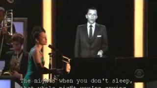 Alicia Keys &amp; Frank Sinatra - Learning the Blues - MTV. 50th Grammy 2008