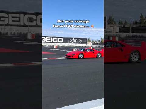 Thumbnail for Ferrari F40 Powersliding at Race track🔥😱 by Ferrari