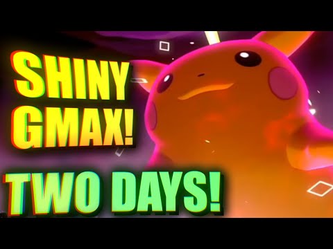*2 Days!* SHINY GMAX Pikachu Max Raid Battle! | New Pokemon Sword and Shield Wild Area Event!