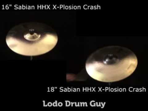 SOLD OUT MATCHED PAIR - 16" and 18" Sabian HHX X- Plosion Crash Cymbals