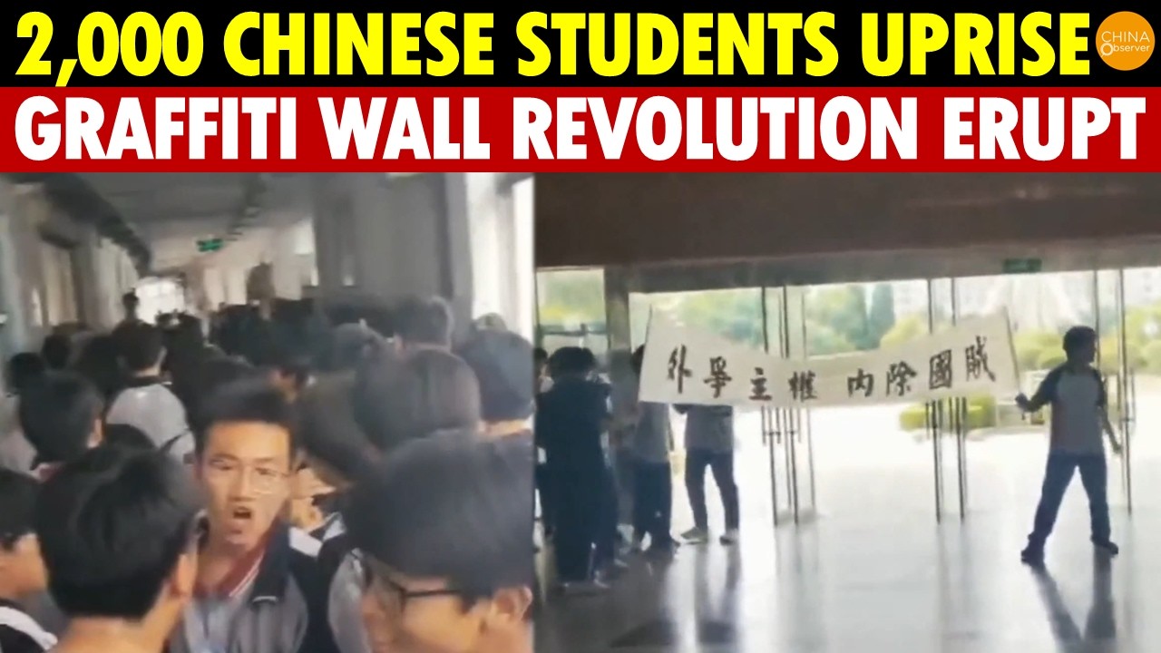 Graffiti Wall Revolution Sweeps China! 2,000 Students Uprise, Walls Filled with “Xi Step Down”