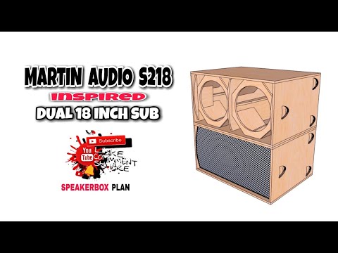 MARTIN AUDIO S218 INSPIRED | DUAL 18 INCH SUB | FULL PLAN