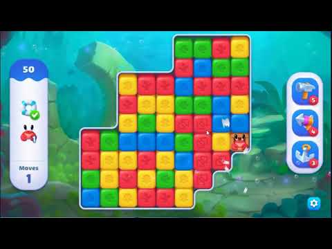 Fishdom Blast Level 50 - NO BOOSTERS GAMEPLAY 🐠 | SKILLGAMING ✔️