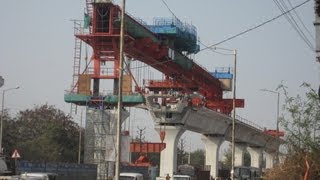 preview picture of video 'Hyderabad Metro Bridge'