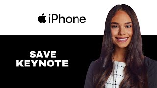 How to Save Keynote as PDF on iPhone 2025