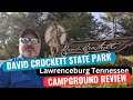 David Crockett State Park Campgound Review Lawrenceburg Tennessee