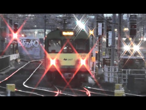 Two Irish Rail 8300 Class Dart Trains - Connolly Station, Dublin