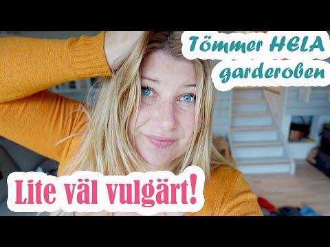 Skapa din perfekta garderob Del 2 - Rensa ut ALLA kläder  // organisera VLOGG