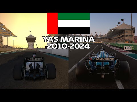 Evolution of Yas Marina Circuit in Codemasters F1 Games | 2010 - 2024