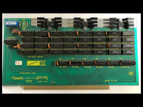 STB439 - Altair 8800 - Part 64 - System RAM Cards - Replacing the bad memory IC